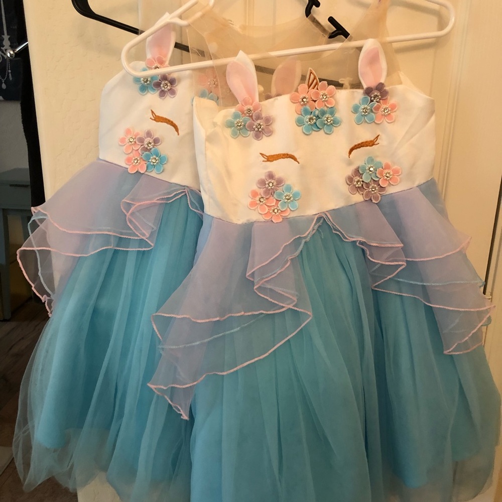 Two fantasy  Unicorn Dresses